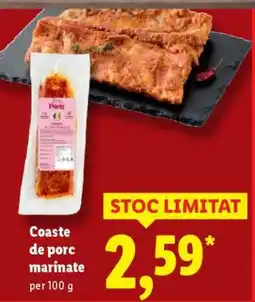 Lidl Coaste de porc marinate Ofertă