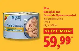 Lidl NIXE Bucăți de ton în ulei de floarea-soarelui Ofertă