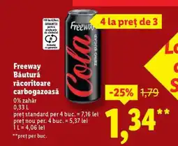 Lidl FREEWAY Băutură răcoritoare carbogazoasă Ofertă