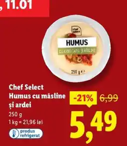 Lidl Chef Select Humus cu măsline și ardei Ofertă