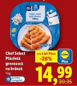 Lidl Chef Select Plăcintă grecească cu brânză Ofertă