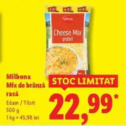 Lidl Milbona Mix de brânză rasă Ofertă