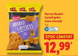 Lidl Harvest Basket Cartofi gofră extra crocanți Ofertă