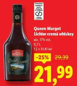 Lidl QUEEN MARGOT Lichior cremă whiskey Ofertă