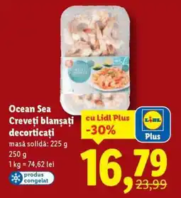 Lidl Ocean Sea Creveți blanșați decorticați Ofertă