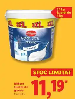 Lidl Milbona Iaurt în stil grecesc Ofertă