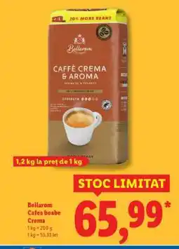Lidl Bellarom Cafea boabe Crema Ofertă