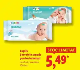 Lidl LUPILU Șervețele umede pentru bebeluși Ofertă