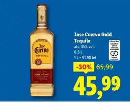 Lidl JOSE CUERVO Gold Tequila Ofertă