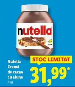 Lidl Nutella Cremă de Cacao cu Alune Ofertă