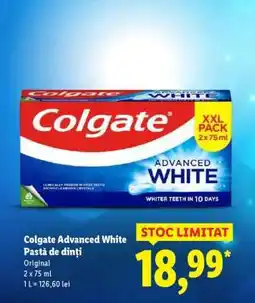 Lidl Colgate Advanced White Pastă de Dinți Ofertă