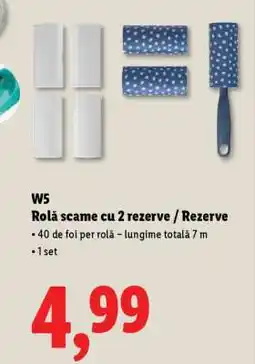 Lidl W5 Rolă scame cu 2 rezerve / Rezerve Ofertă