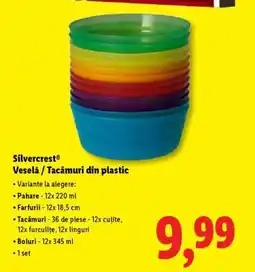 Lidl Silvercrest Veselă / Tacâmuri din plastic Ofertă
