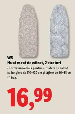 Lidl W5 Husă masă de călcat, 2 straturi Ofertă