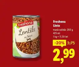 Lidl Freshona Linte Ofertă
