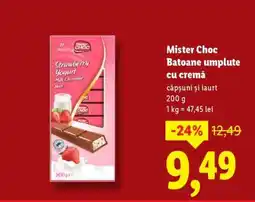 Lidl Mister Choc Batoane umplute cu cremă Ofertă