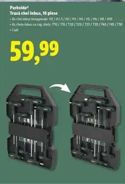 Lidl Parkside Trusă chei inbus, 16 piese Ofertă