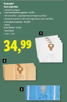 Lidl Parkside Saci aspirator Ofertă