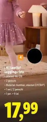 Lidl Lupilu Leggings fete Ofertă