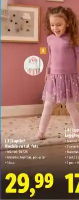 Lidl Lupilu Rochie cu tul, fete Ofertă