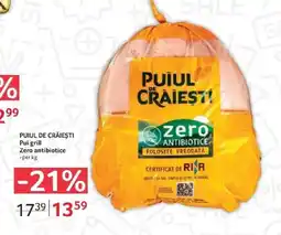 Selgros PUIUL DE CRĂIEŞTI Pui grill Zero antibiotice Ofertă