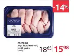 Selgros COCORICO Aripi de pui fără vârf, tăvițǎ gastro Ofertă