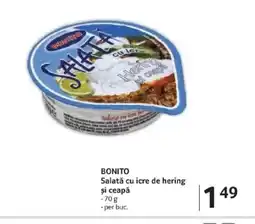 Selgros BONITO Salată cu icre de hering şi ceapă Ofertă