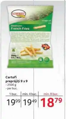 Selgros Cartofi preprăjiți 9 x 9 Ofertă