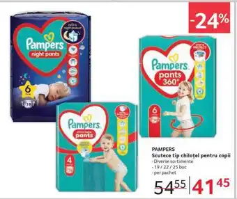 Selgros PAMPERS Ofertă