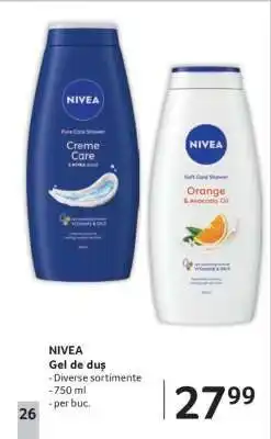 Selgros NIVEA Gel de duş Ofertă