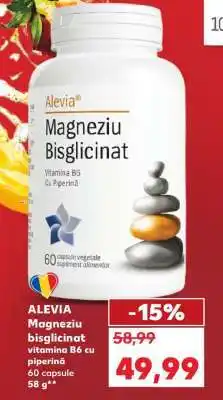 Kaufland Alevia Magneziu bisglicinat vitamina B6 cu piperină Ofertă
