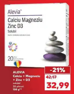 Kaufland Alevia Calciu + Magneziu + Zinc + D3 Ofertă