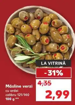 Kaufland Măsline verzi cu ardei Ofertă