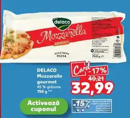 Kaufland DELACO Mozzarella Gourmet Ofertă