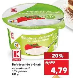 Kaufland Bulgărași de brânză cu smântână Ofertă