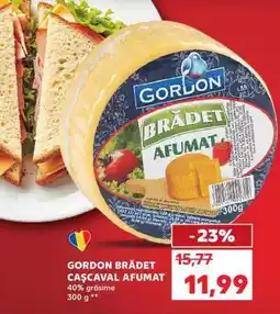 Kaufland GORDON BRĂDET CAȘCAVAL AFUMAT Ofertă
