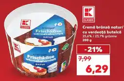 Kaufland Cremă brânză natur / cu verdeață butelcă Ofertă