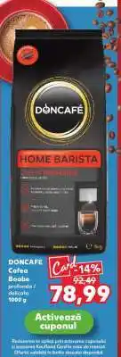Kaufland DONCAFE Cafea Boabe profunda/delicata 1000 g Ofertă
