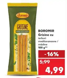 Kaufland BOROMIR Grisine cu ierburi mediteraneene / măsline Ofertă