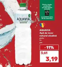 Kaufland AQUAVIA Apă de izvor natural alcalină Ofertă