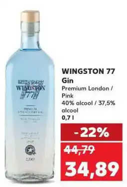 Kaufland WINGSTON 77 Gin Ofertă