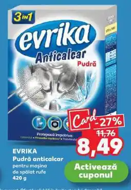 Kaufland EVRIKA Pudră anticalcar Ofertă