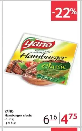 Selgros YANO Hamburger clasic Ofertă