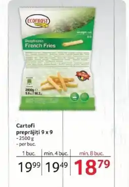 Selgros Cartofi preprăjiţi 9 x9 Ofertă