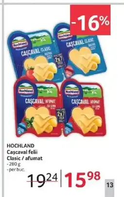 Selgros HOCHLAND Cascaval felii Clasic / afumat Ofertă