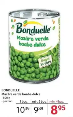 Selgros BONDUELLE Mazăre verde boabe dulce Ofertă