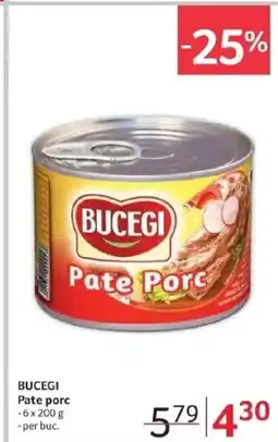 Selgros BUCEGI Pate Porc Ofertă