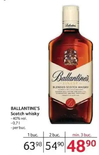 BALLANTINE'S Scotch whisky