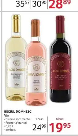 Selgros BECIUL DOMNESC Vin Ofertă