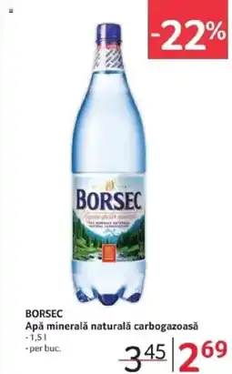 Selgros BORSEC Apă minerală naturală carbogazoasă Ofertă